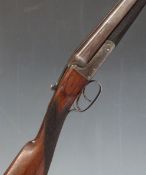 P Webley & Son 12 bore side by side ejector shotgun with engraved lock, trigger guard, underside and