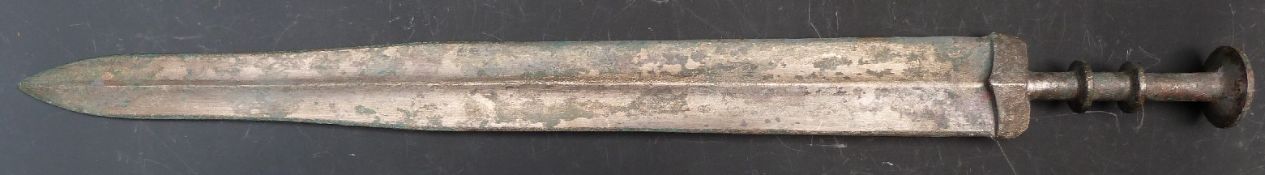Chinese 'Archaic' style sword, blade length 45cm