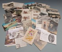 WWI photo album and postcards mainly North Africa, Palestine, Royal Horse Artillery, Rolls Royce