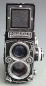 Rolleiflex 2.8 E TLR camera with Schneider 1:2.8/80 lens, serial number of camera 1649355