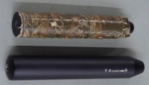 Two .22 rimfire sound moderators. PLEASE NOTE THAT A VALID RELEVANT FIREARMS/SHOTGUN CERTIFICATE