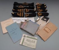 A quantity of Royal Navy cloth badges and insignia including cap badges and epaulettes, together