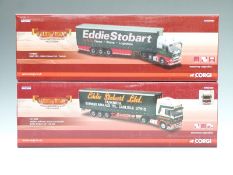 Two Corgi Hauliers of Renown 1:50 scale limited edition diecast model Eddie Stobart lorries,