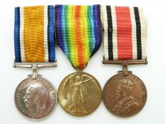 Royal Air Force WWI medals comprising War Medal and Victory Medal named to 284497 W Sibley, RAF