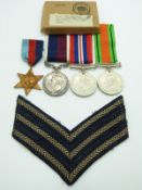 Royal Air Force Long Service & Good Conduct Medal named to 560011 Flt/Sgt F A Bellman, RAF
