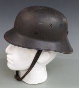 German WWII coal service helmet with lining and cork spacers