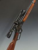 Marlin model 1894CS .357/ .38 Winchester style underlever action rifle with chequered grip and