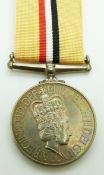 British Army Iraq Medal named to 25072035 Pte D L Fletcher, Royal Logistic Corps, with box