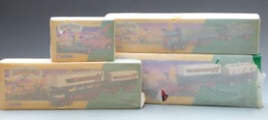 Four Corgi The Showman's Range diecast circus models comprising Pat Collins Scammell Highwayman