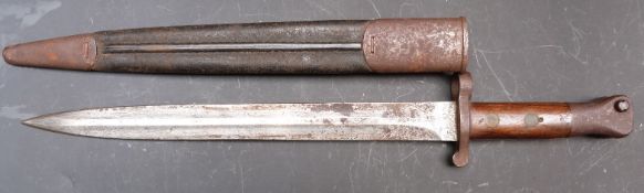 British Army 1888 pattern Mk 2 bayonet for the long Lee Enfield rifle, London maker, good stamps,
