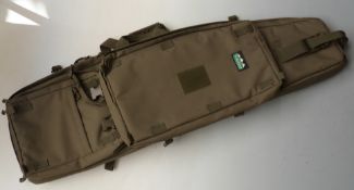 Ridgeline of New Zealand tactical gun bag with padded interior and external compartments, 125cm