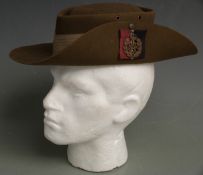Royal Air Force WWII slouch hat dated 1943 to sweat band, size 6 7/8