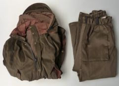 Sportchief gentleman's shooting/ fishing jacket and matching Aquate trousers.
