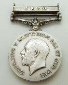Royal Air Force General Service Medal with clasp for Iraq, named to 326847 AC2 H W Briscoe, RAF