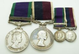 Royal Air Force General Service Medal with clasp for Northern Ireland, named to F4156234 Sgt P