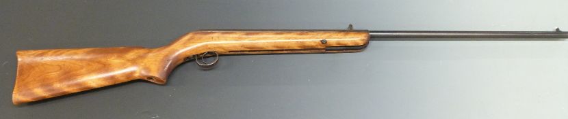 BSA Cadet Major .177 air rifle with semi-pistol grip and impressed logo to the stock, serial