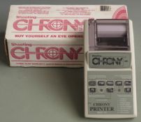 Shooting Chrony chronograph ballistic printer, unused in original box.