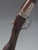 James Dalziel Dougall of Glasgow 16 bore side by side shotgun with named and engraved lock, engraved