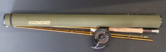 Sage Launch 590-4 9' fly fishing four piece travelling rod #5 3½ oz, in Sage tube and Orvis