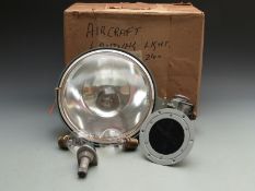 WWII or later type K aircraft landing light 5C/2052 in original packaging