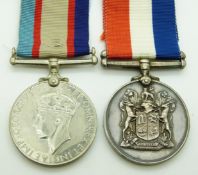 WWII Australia Service Medal named to QX437 H R Stevens and a South African Medal for War Services