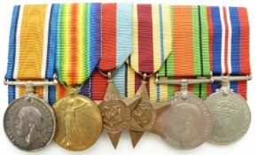 Royal Air Force WWI Medal group for 254052 AM J C Sinclair comprising WWI War Medal and Victory