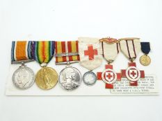 British Forces WWI medals comprising War Medal and Victory Medal named to Mary Rust together with