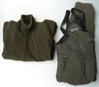 Thermal trousers bib & brace and Barbour jacket
