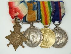 Royal Navy WWI medals comprising 1914/1915 Star, War Medal and Victory Medal named to 187893 J Moss,