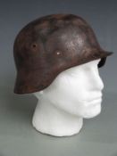 German WWII helmet stamped Q62 and N92