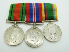 Cadet Forces Medal together with WWII Defence and War Medals