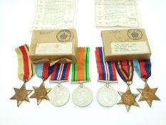 Royal Air Force WWII boxed medals comprising 1939/1945 Star, Burma Star and War Medal addressed to A