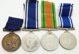 Two Police Long Service & Good Conduct medals (George VI) for Inspector David Thurnock and Edward