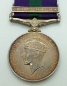 Royal Air Force General Service Medal with clasp for Bomb and Mine Clearance 1945-49, named to