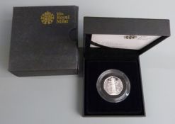 2009 Royal Mint Kew Gardens silver proof fifty pence piece with certificate