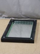 Modern dressing mirror with lights to frame, 80 x 60cm overall