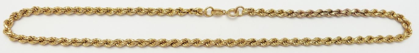 A 9ct gold rope twist necklace, 8.9g