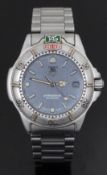 Tag Heuer Professional 4000 gentleman's wristwatch ref. 999.213 with date aperture, luminous hands
