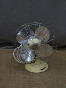 Vintage Veritys electric desk fan with variable speed, H35cm