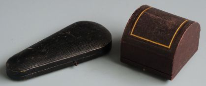 Cased Victorian hallmarked silver napkin ring, London 1896 weight 26g, the case marked J.A.Wheatley,