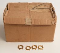 A large collection of new Swiss gold plated wristwatch cases, in original delivery box with Geneva