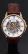 Rotary gentleman's automatic wristwatch ref. GS03862/01 (14175) with skeleton dial, silver chapter