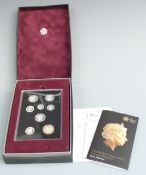 The Royal Mint 2015 UK silver proof Fourth Circulating Coinage portrait coin set in deluxe case with
