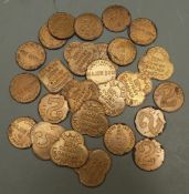 A collection of 25 Major Brothers, Covent Garden LNER potato market tokens
