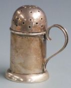 Victorian hallmarked silver novelty sugar sifter formed as a flour shaker, Birmingham 1896 maker