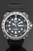 Casio 'Tuna' gentleman's divers wristwatch ref. MD-703 with day and date aperture, luminous hands