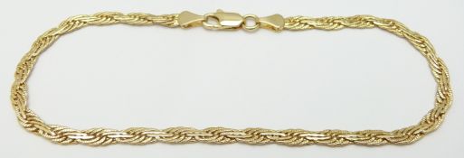 A 14k gold bracelet, 6.4g