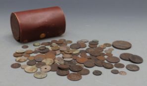 A collection of largely overseas coins, 18thC onwards, includes a George II and Charlotte