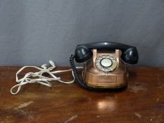 Vintage copper and brass telephone