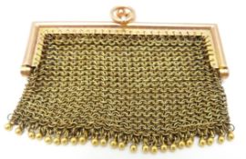 Victorian 9ct rose gold purse, 28.5g